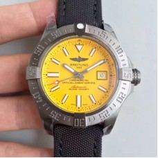 Réplique Breitling Avenger II Seawolf A1733110/I519/106W/A20BASA.1 Cadran jaune en acier inoxydable