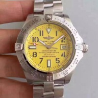 Réplique Breitling Avenger II Seawolf cadran jaune en acier inoxydable A1733110/I519/169A