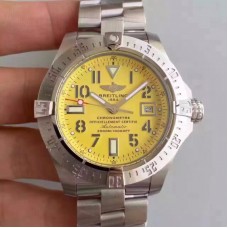 Réplique Breitling Avenger II Seawolf cadran jaune en acier inoxydable A1733110/I519/169A