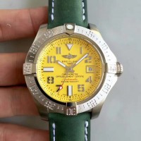 Réplique Breitling Avenger II Seawolf A1733110/I519/189X/A20BASA.1 Cadran jaune en acier inoxydable