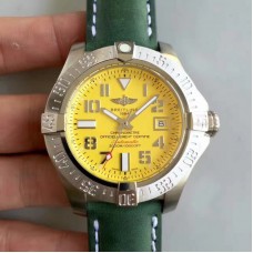 Réplique Breitling Avenger II Seawolf A1733110/I519/189X/A20BASA.1 Cadran jaune en acier inoxydable