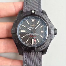 Réplique Breitling Avenger Seawolf II 75 Cadran Fibre de Carbone PVD Anniversaire Armée Air