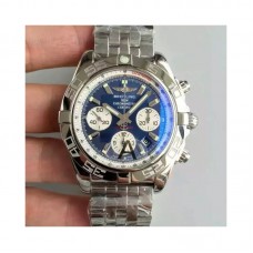 Breitling Chronomat 44 AB011012/C788/375A cadran bleu en acier inoxydable