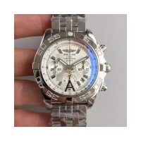 Réplique Breitling Chronomat 44 AB011012 | G684 | Cadran Blanc en acier inoxydable 375A