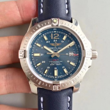 Réplique Breitling Colt Automatique 44MM A7438811/C907-105X cadran bleu en acier inoxydable