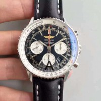 Réplique Breitling Navitimer 01 AB012012/BB01/435X/A20BA.1 Cadran Noir en acier inoxydable