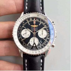 Réplique Breitling Navitimer 01 AB012012/BB01/435X/A20BA.1 Cadran Noir en acier inoxydable