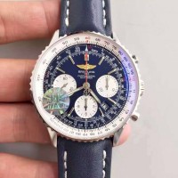 Réplique Breitling Navitimer 01 AB012012/BB01/437X/A20BA.1 Cadran Bleu en acier inoxydable