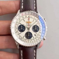 Réplique Breitling Navitimer 01 AB012012/BB01/437X/A20BA.1 Cadran Blanc en acier inoxydable