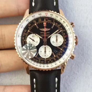 Réplique Breitling Navitimer 01 RB012012.BA49.435X.R20BA.1 Cadran Noir Or