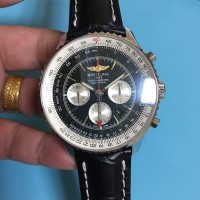 Réplique Breitling Navitimer GMT cadran noir en acier inoxydable AB044121/BD24/441X/A20BA.1