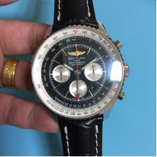 Réplique Breitling Navitimer GMT cadran noir en acier inoxydable AB044121/BD24/441X/A20BA.1