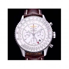 Réplique Breitling Navitimer GMT Cadran Blanc En Acier Inoxydable AB044121/G783/756P/A20BA.1