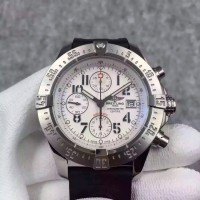 Réplique Breitling Super Avenger édition limitée A13370 en acier inoxydable avec cadran blanc