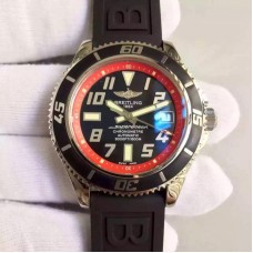 Réplique Breitling Superocean 42 A1736402/BA32 en acier inoxydable avec cadran rouge