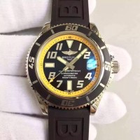 Réplique Breitling Superocean 42 A1736402/BA32 en acier inoxydable cadran jaune