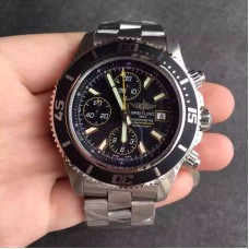 Réplique Breitling Superocean A1334102/BA82/134A en acier inoxydable cadran jaune