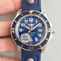 Réplique Breitling Superocean II 44MM A17392D8/C910/228S/A20SS.1 Cadran Bleu en acier inoxydable