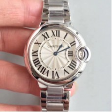 Ballon Bleu De Cartier 33MM W6920084 Acier inoxydable Cadran argenté Quartz 