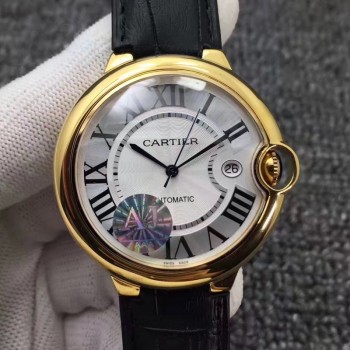 Ballon Bleu De Cartier 42MM W6900551 Or jaune Cadran argenté