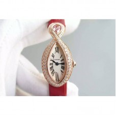 Cartier Baignoire Or rose Cadran blanc Quartz 