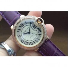 Cartier Ballon Bleu 36MM Or rose diamant Bezel