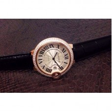 Cartier Ballon Bleu 36MM Or rose Cadran blanc