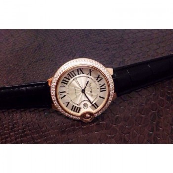 Cartier Ballon Bleu 36MM Or rose Cadran blanc