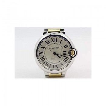 Cartier Ballon Bleu 36MM Acier inoxydable & Or jaune Cadran blanc