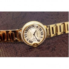 Cartier Ballon Bleu 36MM Or jaune Cadran blanc