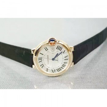 Cartier Ballon Bleu 42MM 24K Or rose Plated Cadran blanc