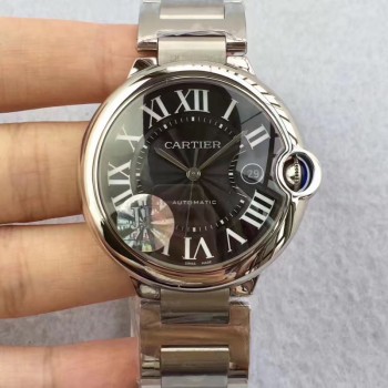 Cartier Ballon Bleu 42MM W6920042 Acier inoxydable Cadran noir