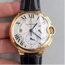 Cartier Ballon Bleu Chronograph W6920007 Or jaune Cadran argenté