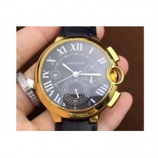 Cartier Ballon Bleu Chronograph Or jaune Cadran noir