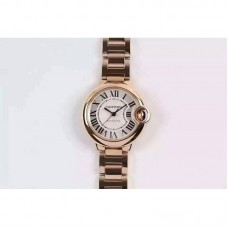 Cartier Ballon Bleu Dames W6920096 Or rose Cadran argenté