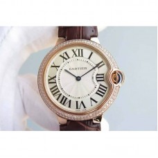 Cartier Ballon Bleu Or rose & Diamants Cadran blancdiamant