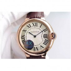 Cartier Ballon Bleu Or rose Cadran blanc