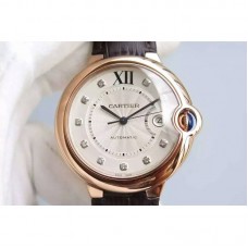 Cartier Ballon Bleu Or rose Cadran blanc diamant mark