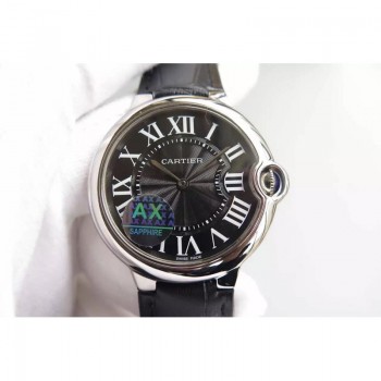 Cartier Ballon Bleu Acier inoxydable Cadran noir