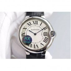 Cartier Ballon Bleu Acier inoxydable Cadran blanc