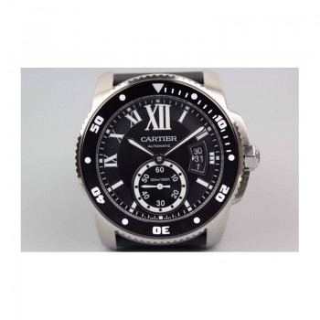 Cartier Diver Acier inoxydable Cadran noir