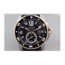 Cartier Diver Acier inoxydable & Or rose Cadran noir