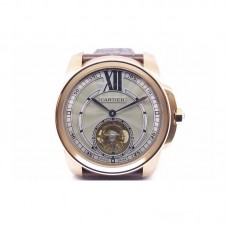 Calibre de Cartier Tourbillon Or rose Cadran gris Tourbillon 