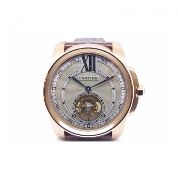 Calibre de Cartier Tourbillon Or rose Cadran gris Tourbillon 