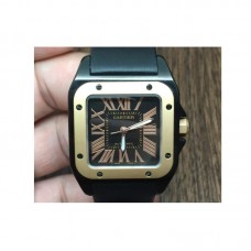 Cartier Santos 100 33MM PVD Cadran noir