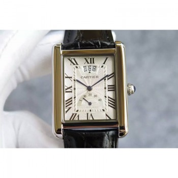 Cartier Tank Louis Cartier Extra Large W1560003 Acier inoxydable Cadran blanc