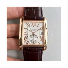 Cartier Tank WGTA0014 Or rose Cadran blanc