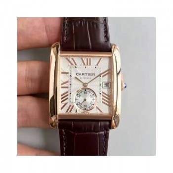 Cartier Tank WGTA0014 Or rose Cadran blanc