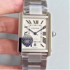 Cartier Tank Solo XL Automatic W5200028 Acier inoxydable Cadran blanc