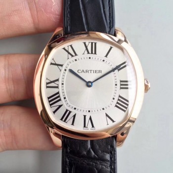 Drive de Cartier Extra-Flat WGNM0006 Or rose Cadran argenté